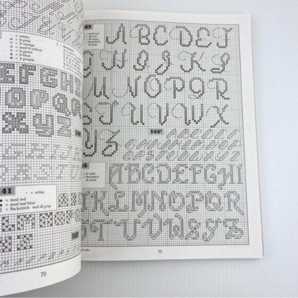 365 Alphabets Cross Stitch All Through the Year Book Emboridery Patterns 1997 - Picture 6 of 13